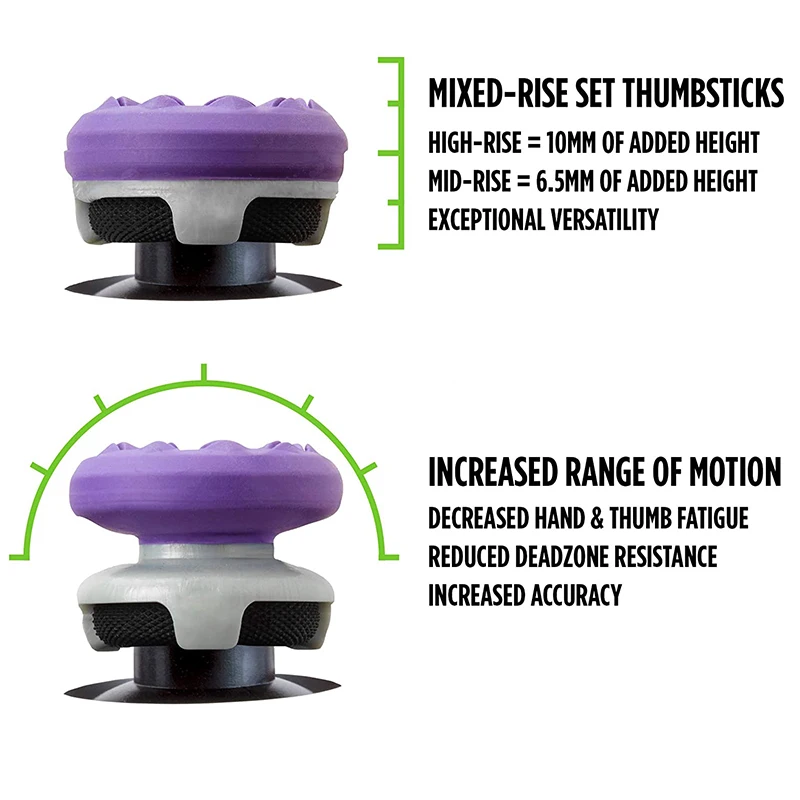 Колпачки для контроллера PS4 резиновые удлинители захвата рук геймпада Playstation 4 PS5