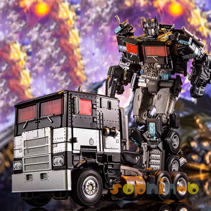 Black Convoy w Box Трансформированный Оптимус Прайм SS38 SS30 M01 фильм Шмель с металлическими деталями фигурка ко - Цвет: Black Convoy w Box