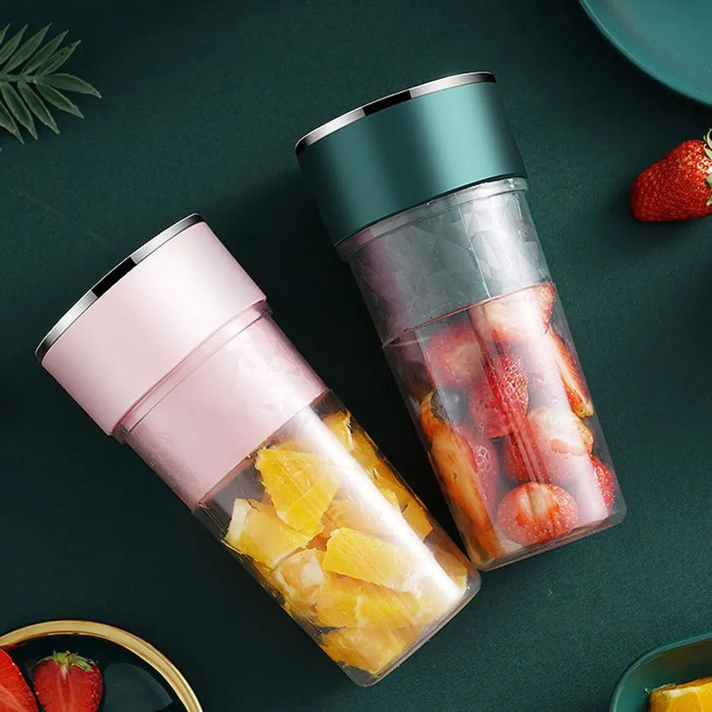 

Portable Electric Mixer Juicer USB Cup Blender Electric Household Juicer Cup Four-leaf Blade Mini Fast Blender