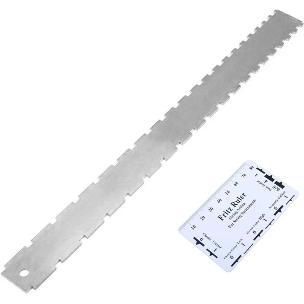 

Guitar Neck Straight Edge Ruler And Fritz Ruler Guitar Straight-edge Tool String Movement Ruler Guitar Bass Fret Leveling Ruler