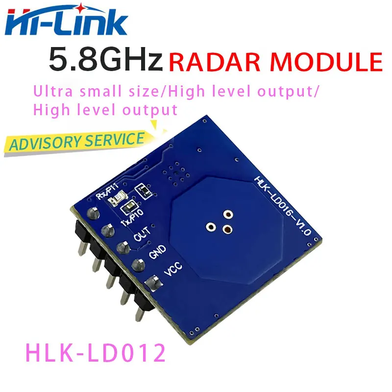 HLK-LD016 5,8G Radar modul für bewegung objekt erkennung Sensor modul Basierend auf FCC CE RS SRRC Freies verschiffen