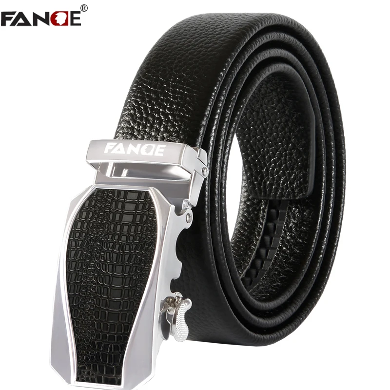 

FANGE men belt men leather belt male geniune leather belts Automatic Buckle Fashion Designer High Quality Men's Belts FG9150BB