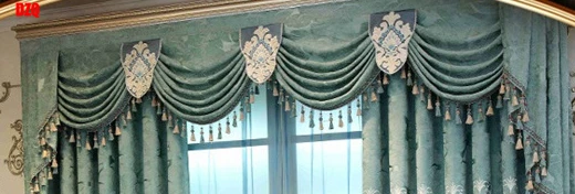 

2021 New Chenille Jacquard Embroidery European Large Flower Hollow Embroidery Fabric Curtains for Living Dining Room Bedroom