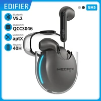 edifier gm5 tws gaming earbuds qualcomm aptx bluetooth v5 2 low latency 40h extended playback time true wireless gaming earphone