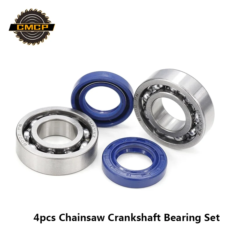 4pcs Seals And Crankshaft Bearing Set Chainsaw Oil Seal Kit Fit For STIHL MS180 MS170 170 180 Chainsaw Crankshaft Bearing