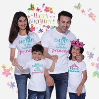 prince princess birthday family t shirt family matching outfit family birthday t shirts