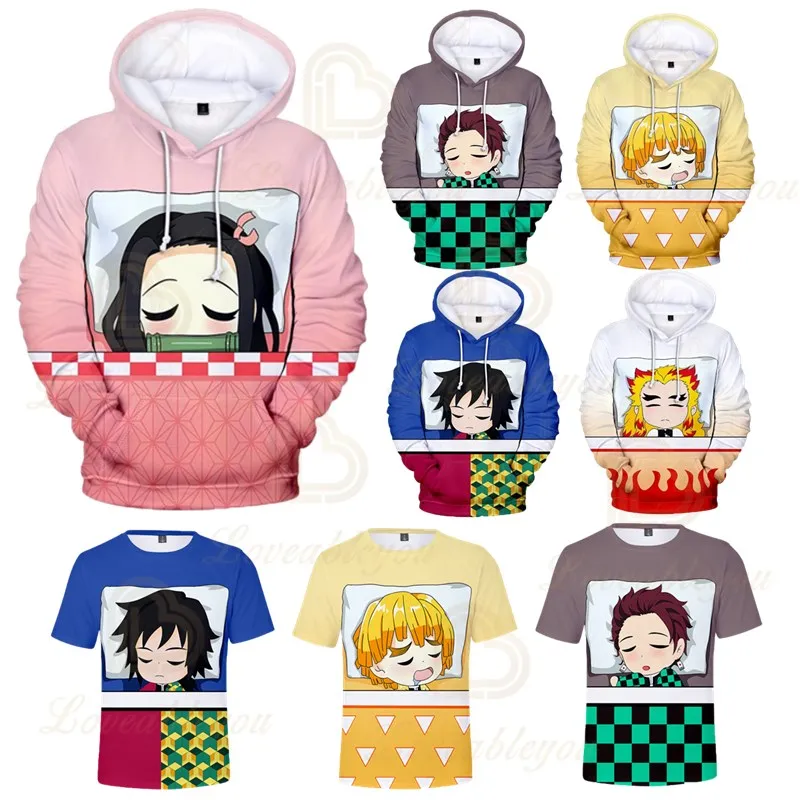 

Newest Demon Slayer Hooded Jacket Hooded Sweater Men Women's Children's Clothing 3D Digital Printing Hooded Pullover Hoodies