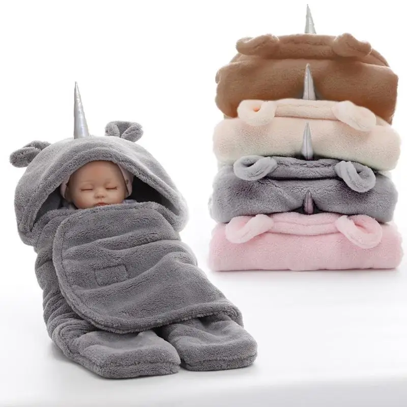 

Thickened Baby Sleeping Bag Lamb Velvet Swaddle Wrap Blanket Infant Supply Newborn Baby Winter Warm Sleeping Bags Baby Beddings