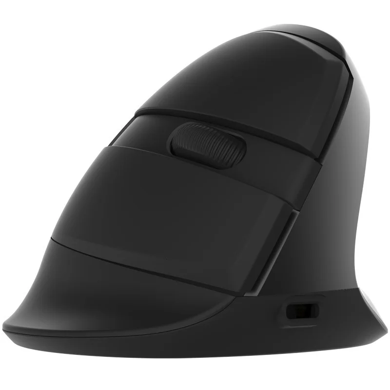 Delux M618 Мини Bluetooth+ Usb беспроводной двойной режим Вертикальная эргономичная компьютерная мышь перезаряжаемая оптическая Бесшумная RGB 3d PC Mause
