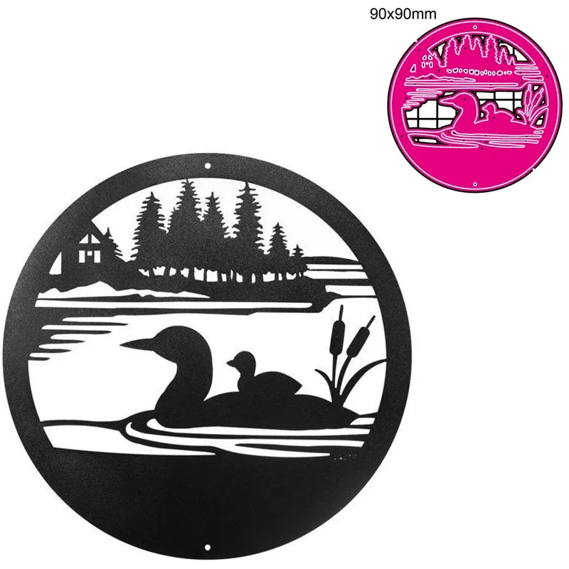 

Metal cutting dies cut die mold Animal duck decoration Scrapbook paper craft knife mould blade punch stencils