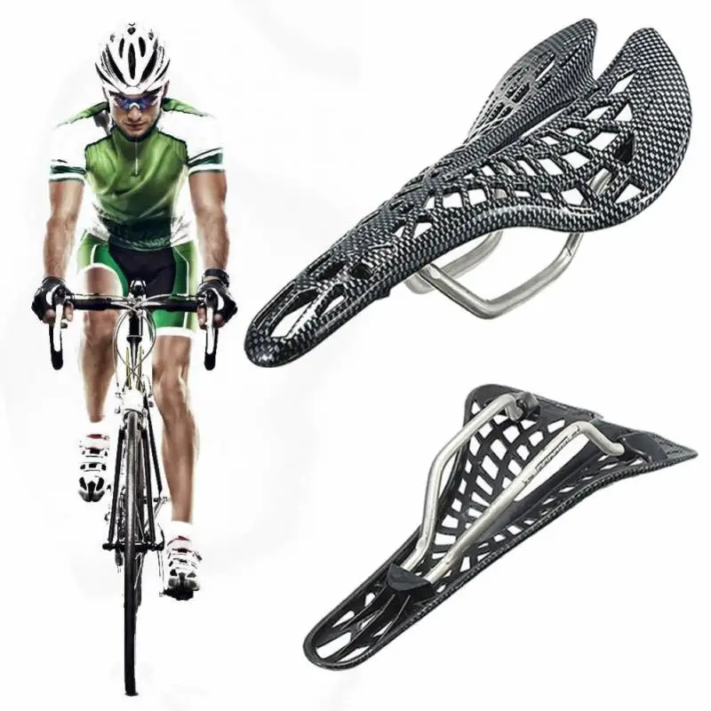 

New Bicycle Saddle Mountain Road Carbon Fiber Racing Bike Riding Hollow Saddle Seat Bike Parts Cycling Equipment Bicicleta Hot