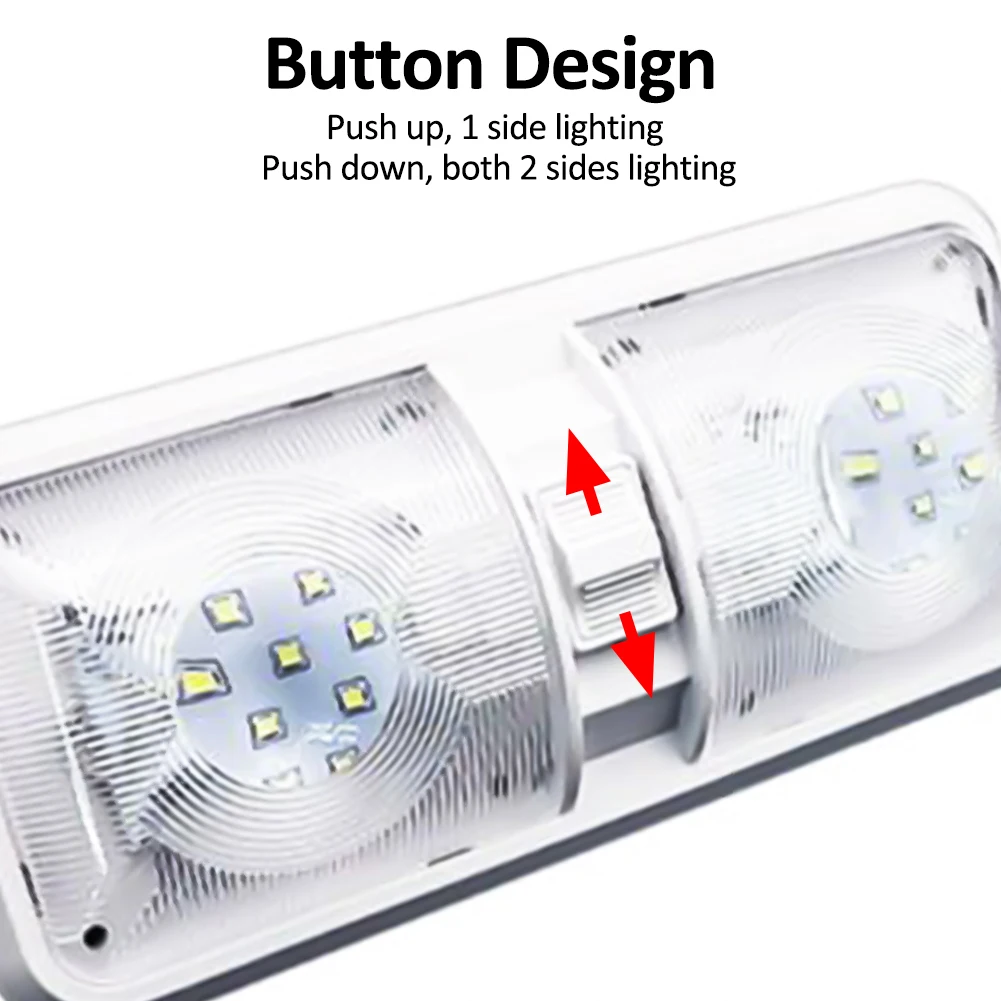 12 В 3528SMD Автомобильный светодиодный Внутренний двойной купольный потолочный