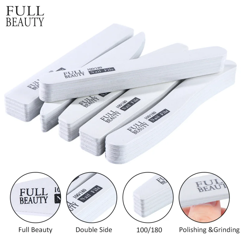 5 шт. профессиональные пилочки для ногтей 100/180|Пилки и буферы| |