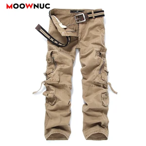 Мужские брюки-карго, повседневные, уличные, Осенние, 2020, в стиле милитари, для улицы, в стиле сафари, MOOWNUC, размера плюс