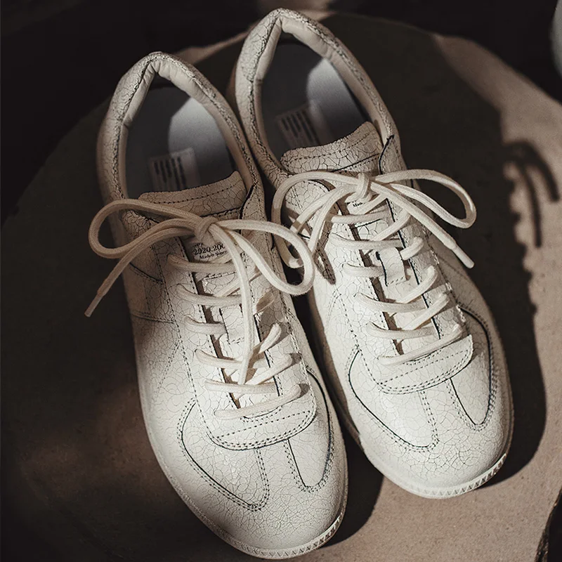 Мужские дышащие кожаные кроссовки Maden немецкая обувь для тренировок в стиле