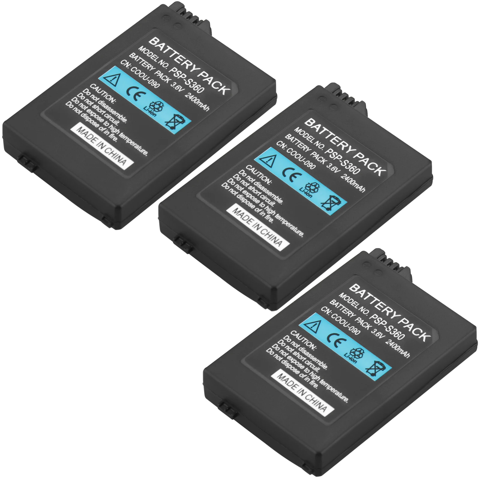 3 шт. Аккумулятор для Sony PSP 2000 3000 Gamepad PlayStation Portable controler2400mah сменные батареи |