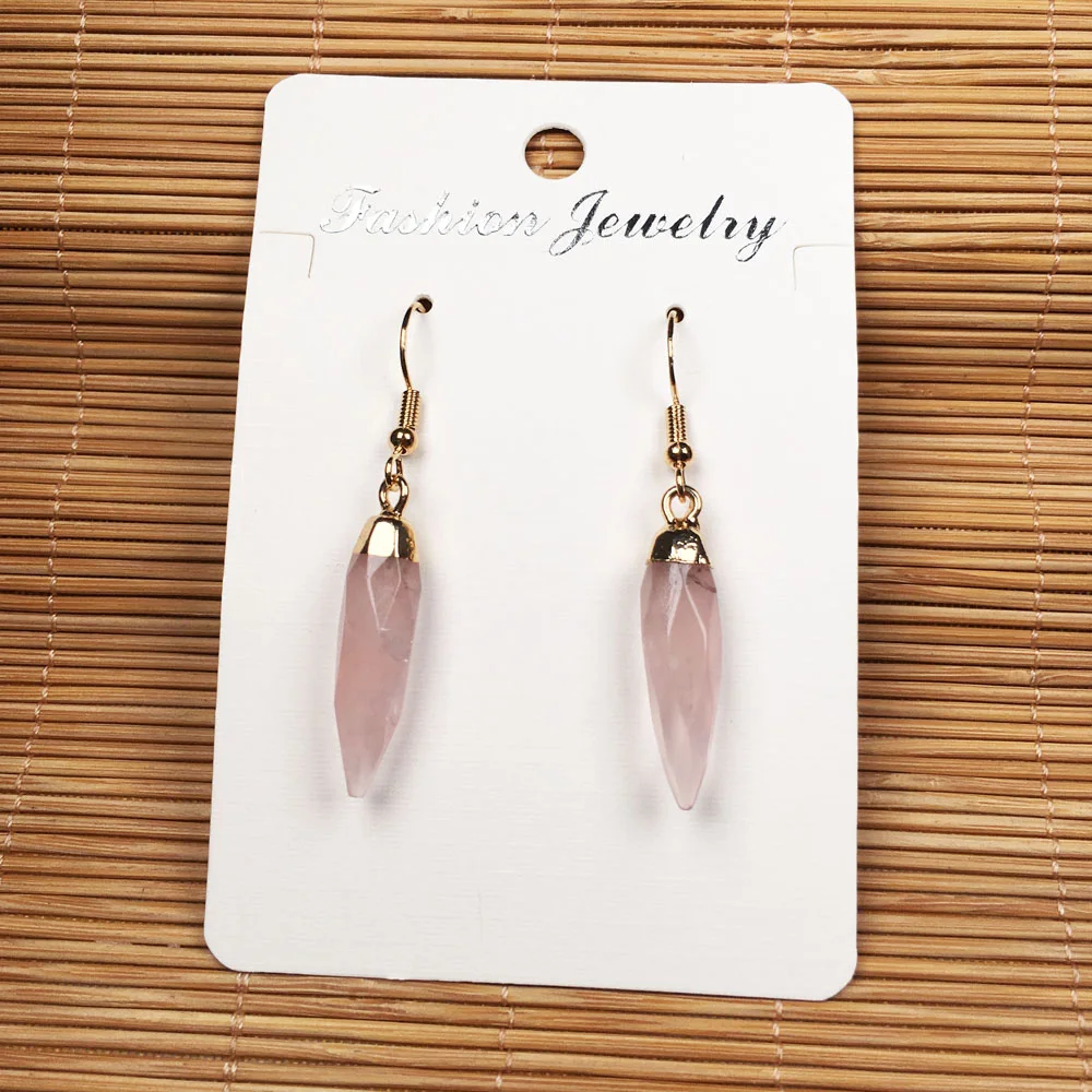 Женские серьги-гвоздики с натуральным камнем ювелирные изделия ручной работы