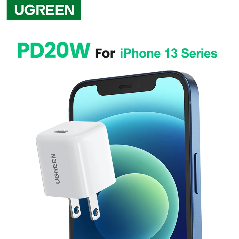 

Ugreen Mini USB C Charger PD 20W Charger for iPhone 13 12 Pro X 8 Plus iPad Air Mobile Phone Wall Charger USB Type C Adapter EU