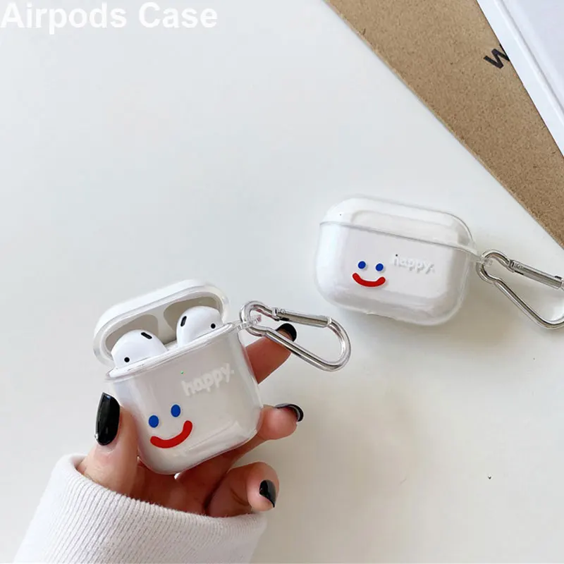 

Transparent Earphone Case for Apple AirPods 1 2 Soft TPU Cute Wireless Headset Shell for Airpods 2 Pro Case for Airpods Pro