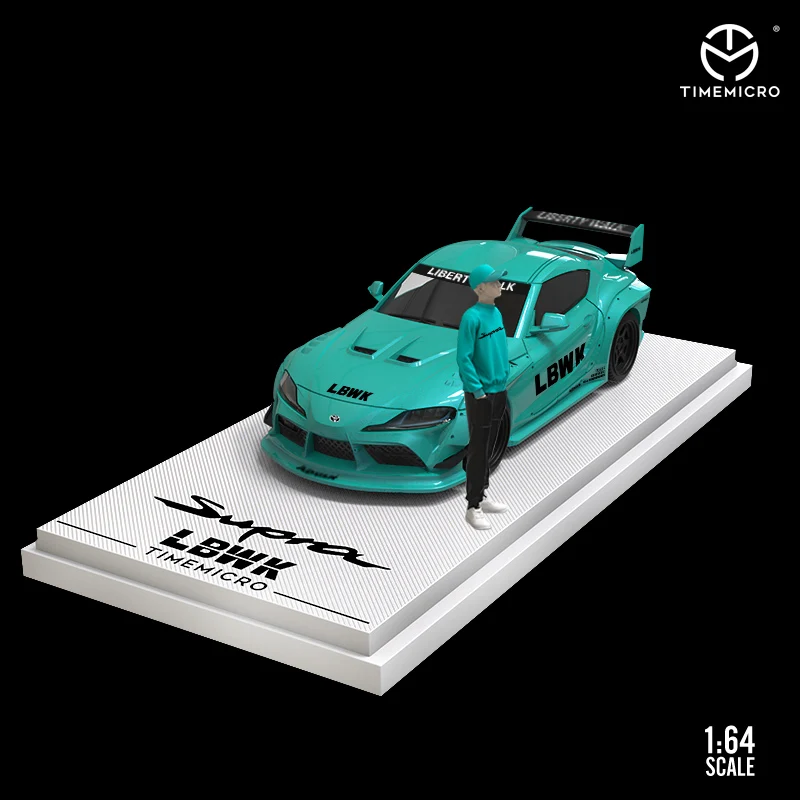 TimeMicro 1:64 Mazda флуоресцентный кролик Pandem /LBWK LB производительность Toyota Supra синяя