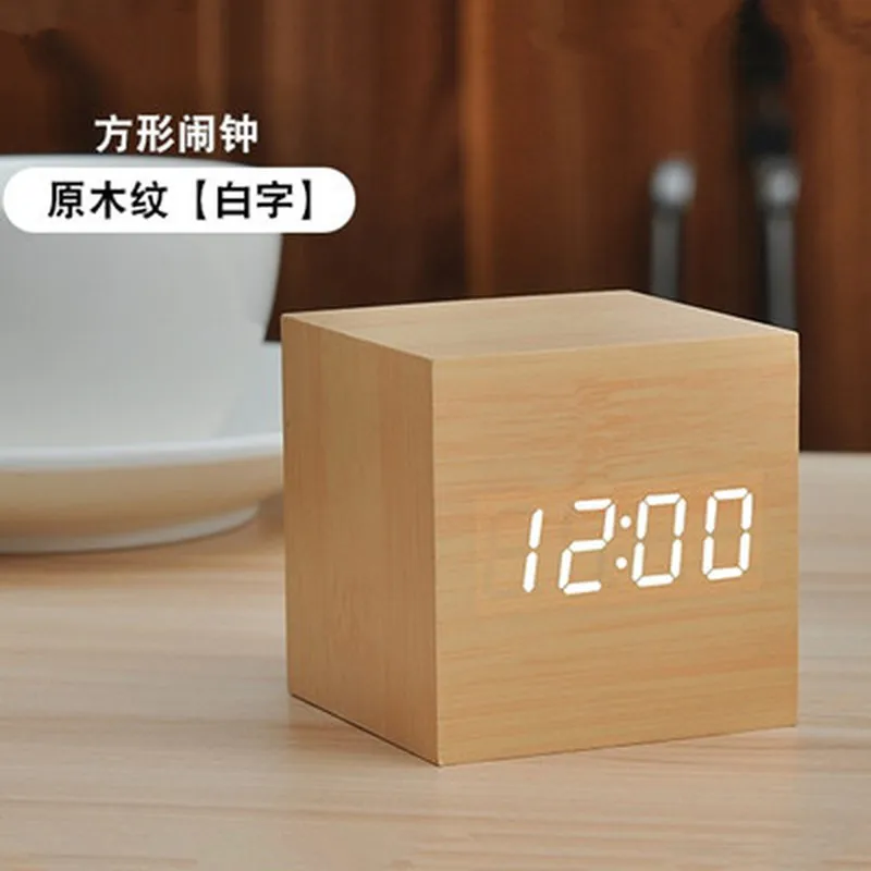 Умные часы с будильником беззвучные прикроватные для студентов креативный