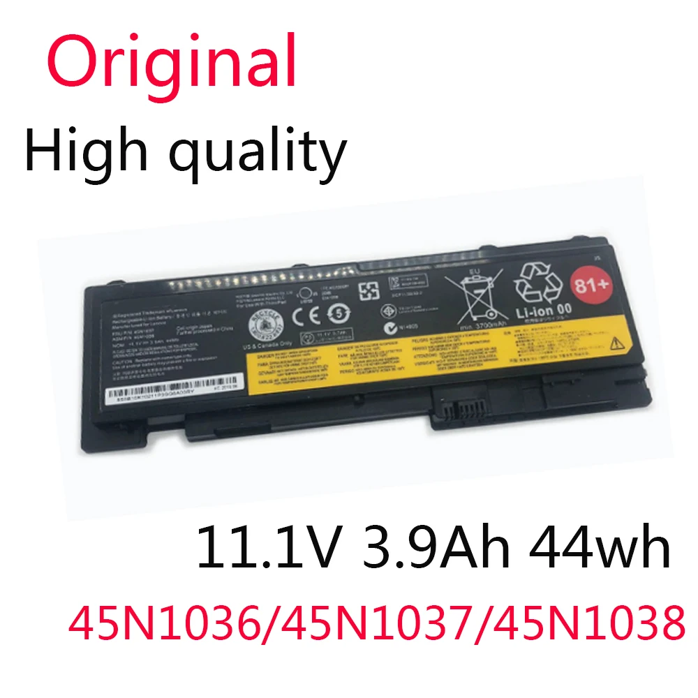 

Новый оригинальный аккумулятор 45N1037 для Lenovo ThinkPad T430s T420S 45N1036 45N1038 0A36309 11,1 В 44 Втч
