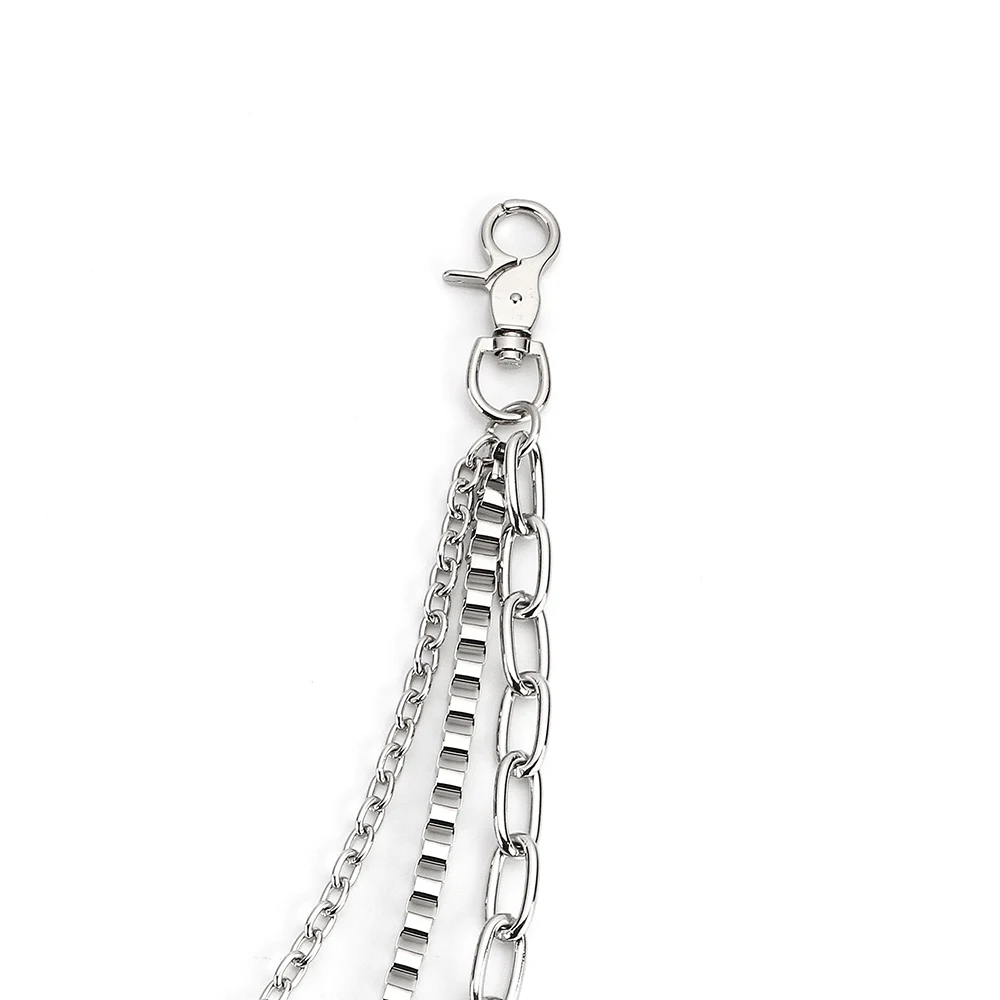 Модные мужские ювелирные изделия джинсовая цепочка-кошелек 3-слойная талия в