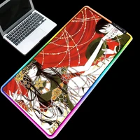 mairuige impact anime mouse pad player decoration cute game keyboard table pad mouse pad rgb led backlight pad extension pad