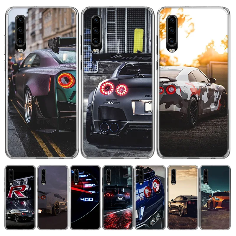 Автомобильный крутой чехол GTR для телефона Huawei P30 Lite P20 P40 P50 Mate 40 30 20 10 Pro Роскошный