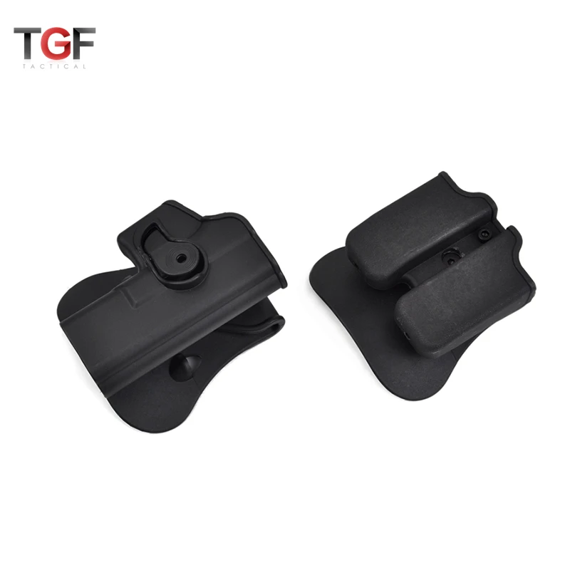 

Element Tactical IMI Style Polymer Right Handed Pistol Gun Holster for Glock 17 Combat Outdoor Belt Holster Magazine Pouch