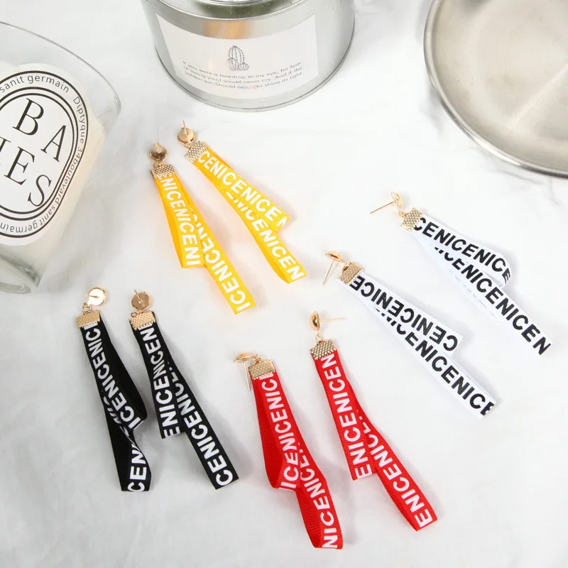 Лидер продаж 2021 Модная бижутерия корейские преувеличенные Большие буквы лента