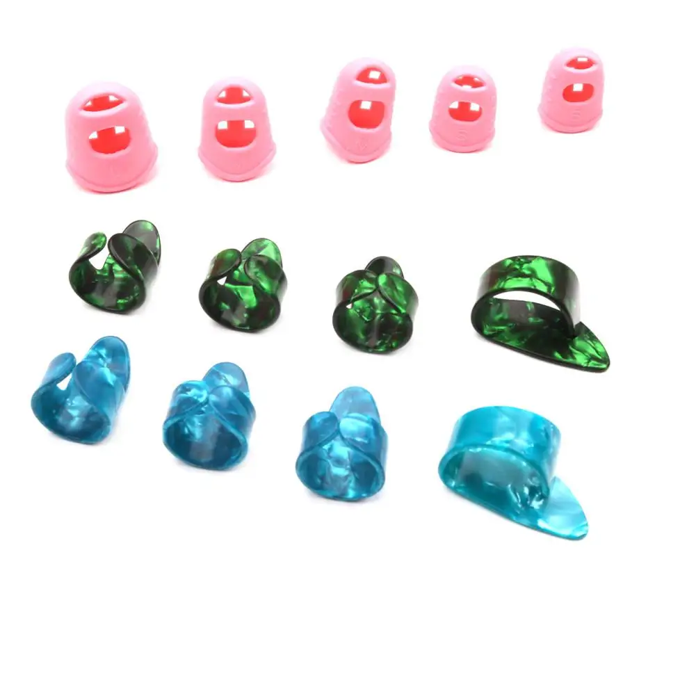 Новый 13 шт./компл. палец гитары выбирает рукав крышка защита пальцев DIY ремесла