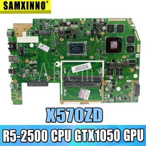 X570ZD материнская плата для For Asus TUF YX570Z YX570ZD X570Z X570ZD материнская плата для ноутбука Материнская плата R5-2500 процессор GTX1050 GPU