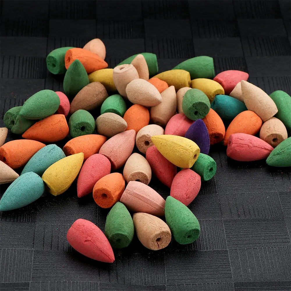 60 шт./упак. Бытовая натуральная башня рефлюкса благовония чай дым ароматизатор |