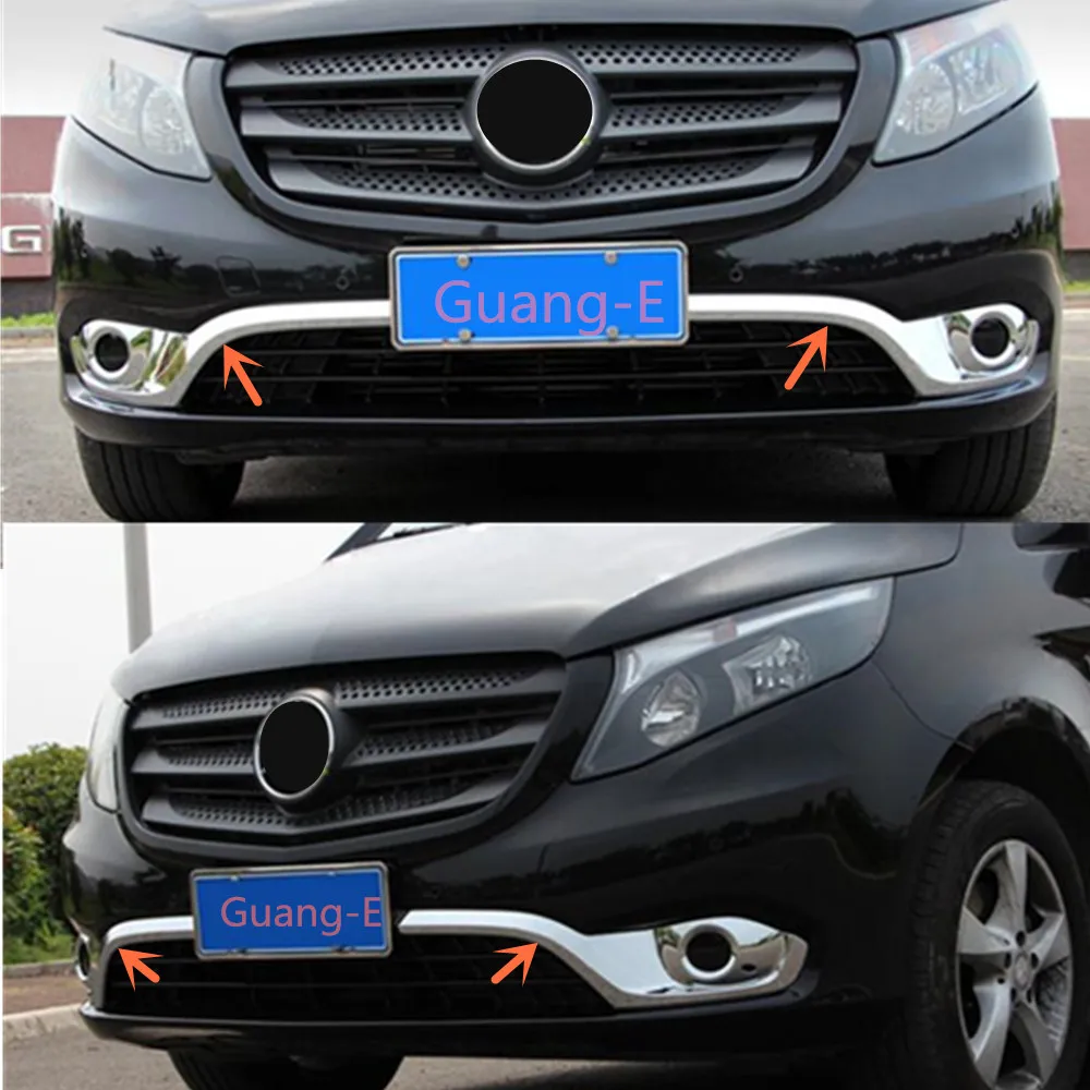 Передняя противотуманная фара для Mercedes Benz Vito W447 2017 2018 2019 Рамка бампера ABS