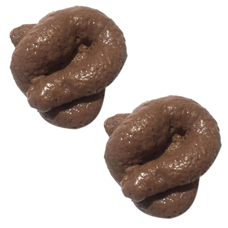 

2X Simulation Poop Toy Realistic and Funny Poop Toy Fake Poop Prank Gift Soft Poop Toy