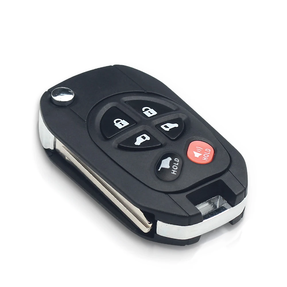 KEYYOU Fob 4+1 Button Housing Replace For Toyota Sienna/Avalon/Solara/Sequoia/Highlander 2004-2016 Remote Controls Car Key Shell |