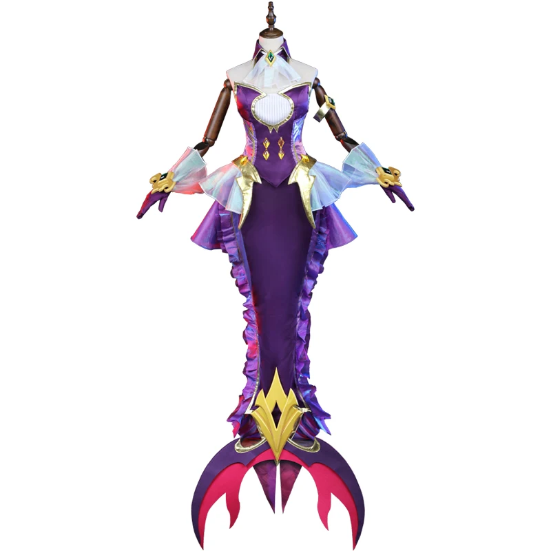 Женский костюм для косплея из высококачественной ткани русалка |