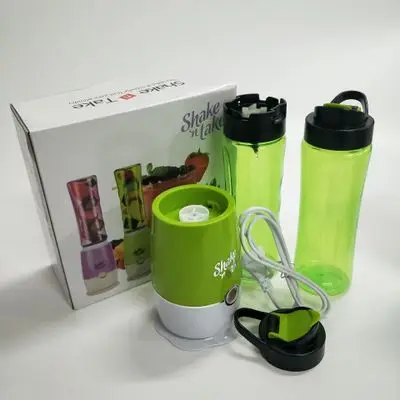 Green Корея встряхнуть многофункциональная соковыжималка Мини Путешествия фруктовый Соковыжималка Портативный электрический соковыжималка машина - Цвет: Green