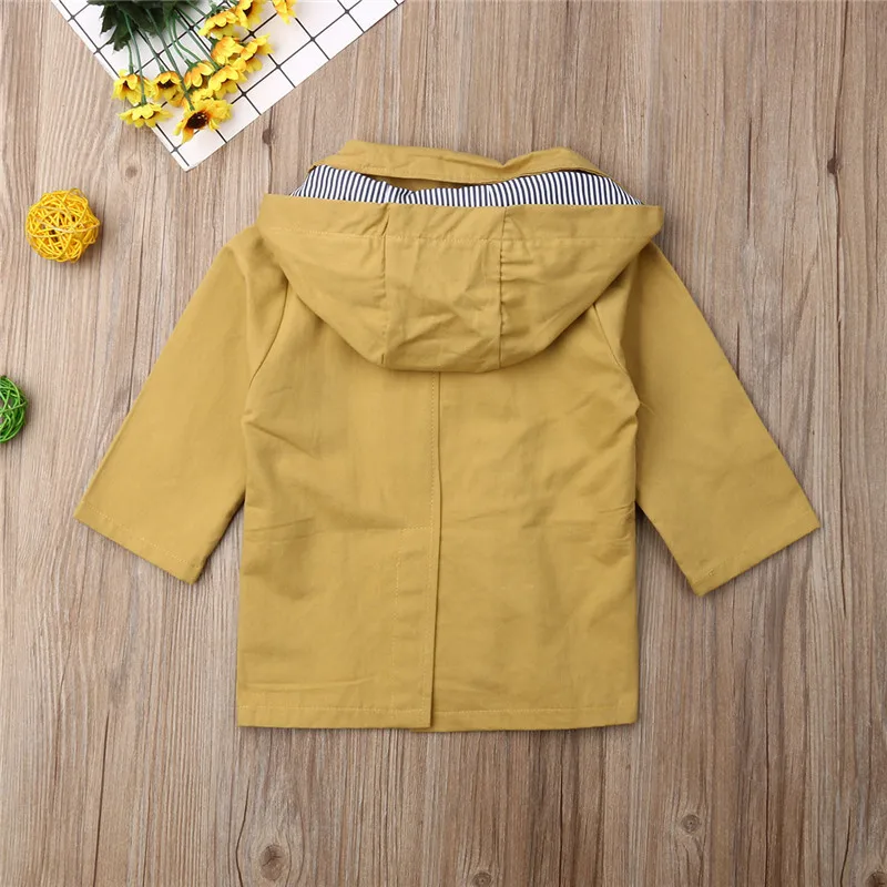 Модное милое теплое пальто с капюшоном для маленьких мальчиков и девочек Сезон