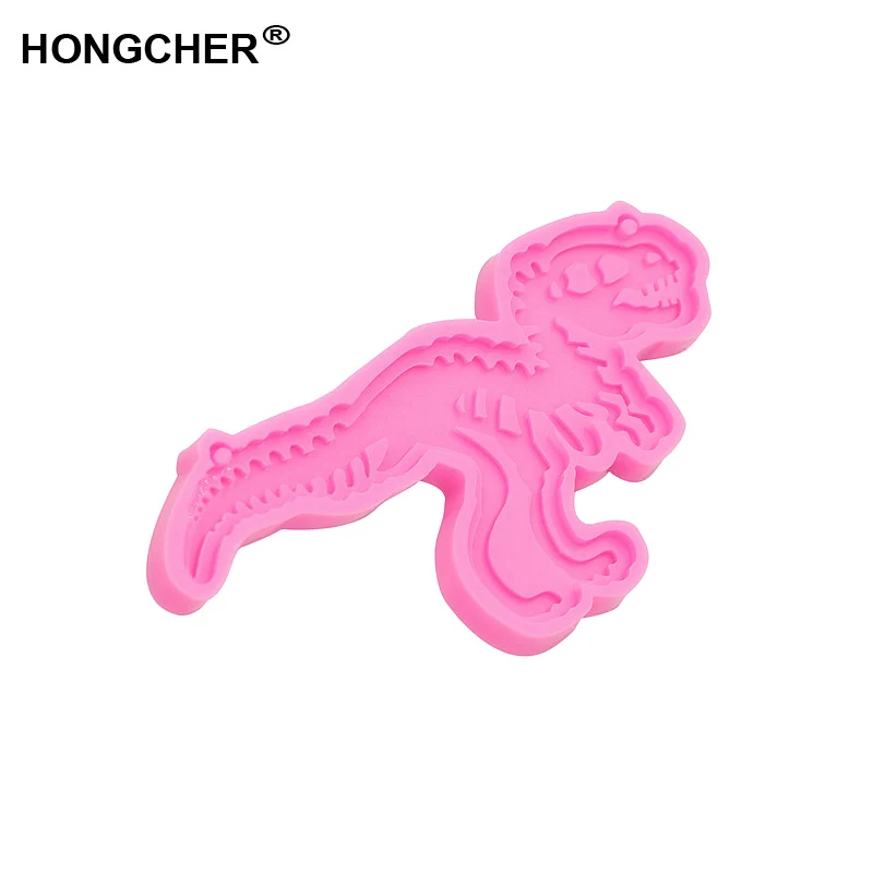 Новая форма для ключей с динозавром подвесок Гибкая силиконовая выпечки