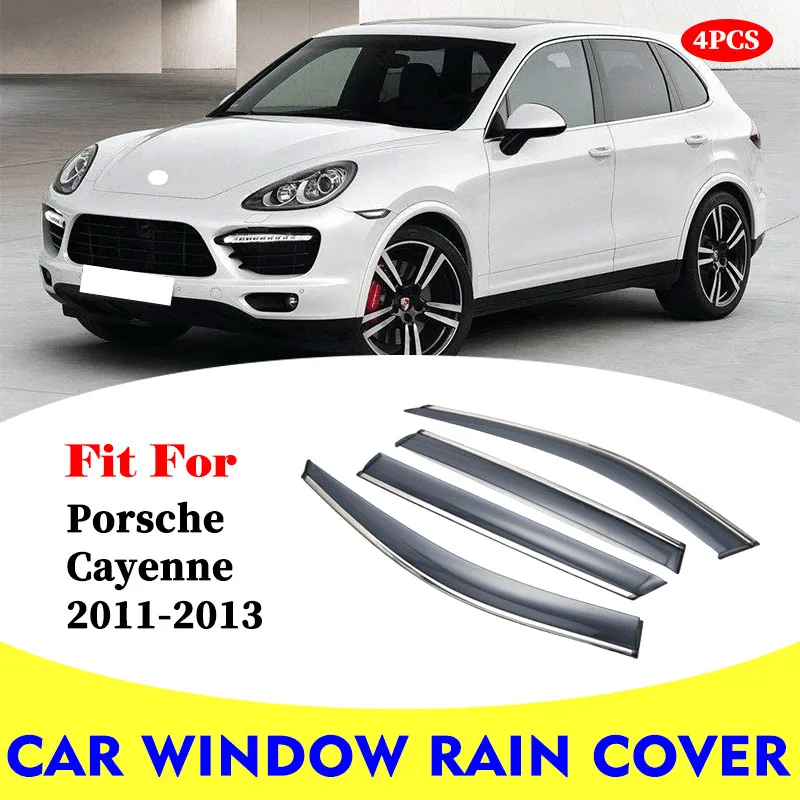FOR Porsche Cayenne 2011-2013 car rain shield deflectors awning trim cover exterior car-styling accessories parts