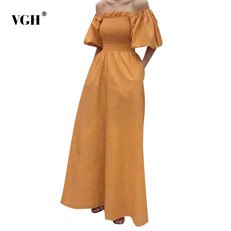 Женский свободный комбинезон VGH элегантный с квадратным вырезом коротким