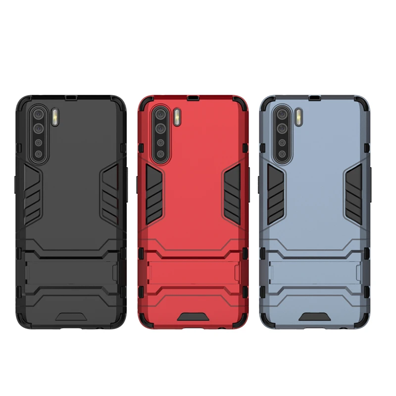 

Phone Case For Oppo A91 Case Shockproof Rubber Silicone PC Armor Back Cover For Oppo A91 Cover Case For Oppo A91 F15 Fundas 6.4"