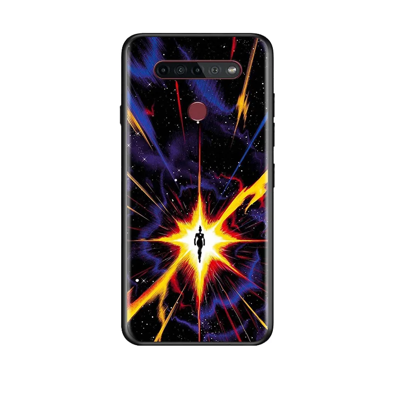 

Marvel Avengers Super Hero Captain Marvel For LG G8 G8S G8X V30 V30S V40 V50 V50S V60 Q60 ThinQ 5G TPU Silicone Black Phone Case