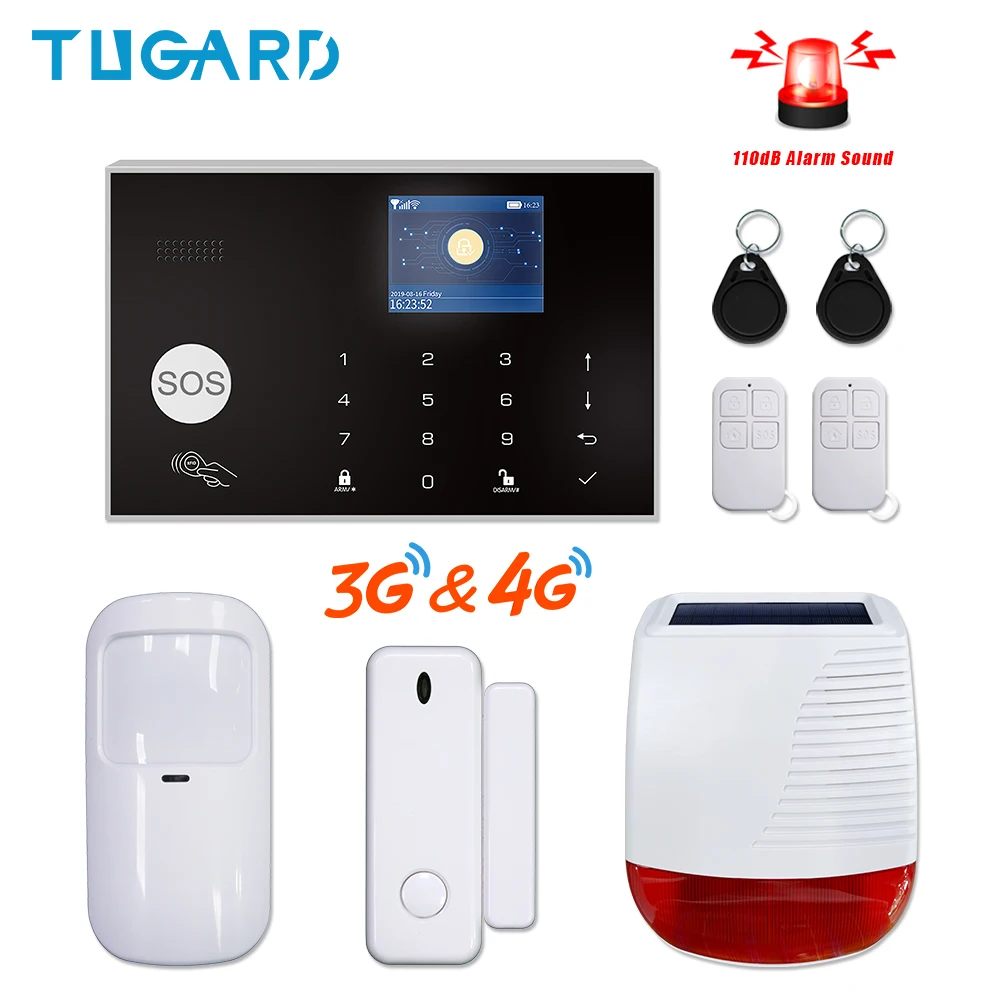 Умная GSM сигнализация Tuya 3G 4G с Wi Fi 433 МГц|Комплекты для сигнализации| |