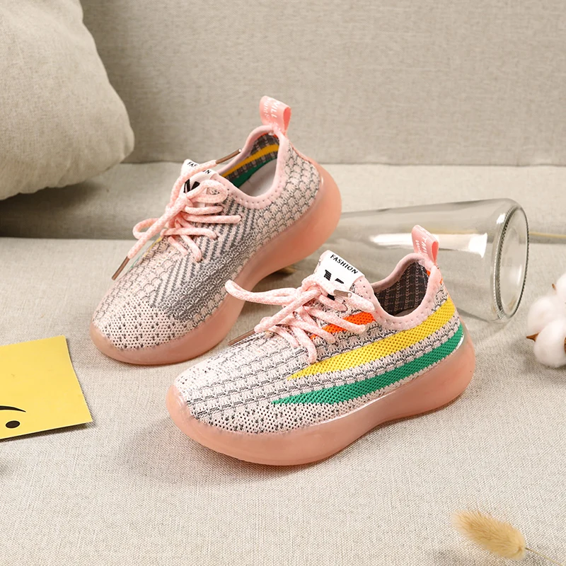 

Four Seasons New Style Children's Mesh Breathable Casual Sports Shoes Kids Fashion Sneakers Unisex Soft Comfortable Boy Shoes