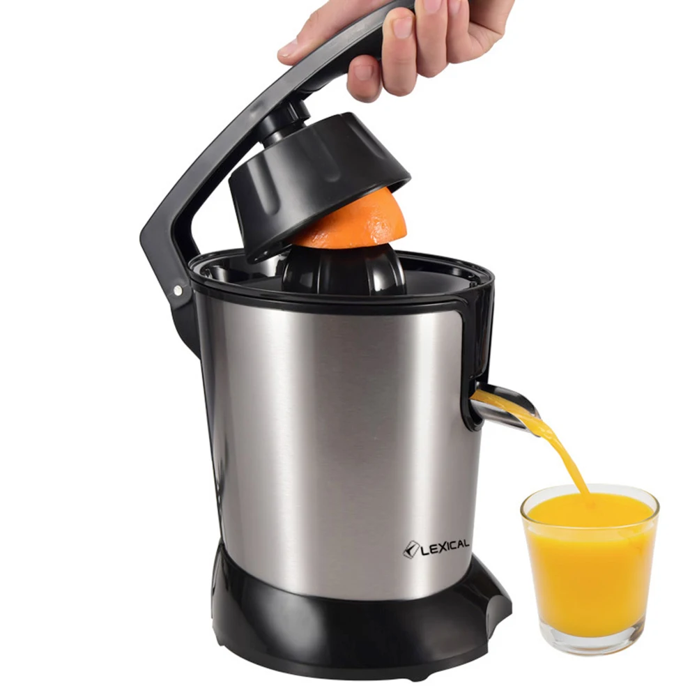 

Electric Citrus Juicer with Lever Arm ,Anti-Drip System Juice Separation Cooking Machine Stainless Steel Orange