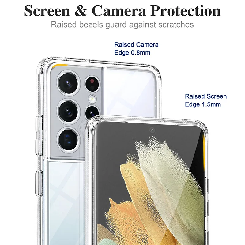 luxury shockproof silicone clear case for samsung galaxy s22 soft tpu phone back cover for samsung galaxy s22 plus ultra case free global shipping