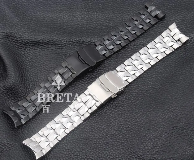 Твердые стальные часы аксессуары для мужчин для EDIFICE EF-550D-1AV 22 мм металлический браслет из нержавеющей стали черный водостойкий ремешок